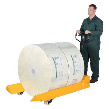 Steel Pallet Truck V-Shaped Center 78" x 40" x 43-13/16" 4000 Lb. Capacity Yellow 20 Steel Pallet Truck V-Shaped Center - PM4-4048-RL