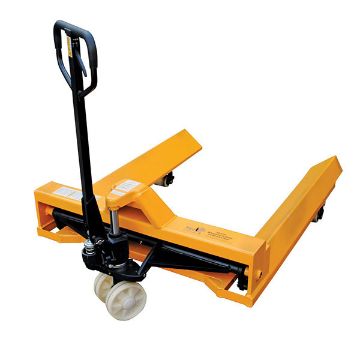 Steel Pallet Truck V-Shaped Center 78" x 45" x 43-13/16" 4000 Lb. Capacity Yellow 20 Steel Pallet Truck V-Shaped Center - PM4-4548-RL