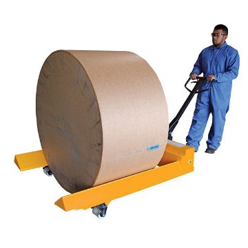 Steel Pallet Truck V-Shaped Center 78" x 45" x 43-13/16" 4000 Lb. Capacity Yellow 30 Steel Pallet Truck V-Shaped Center - PM4-4548-RL