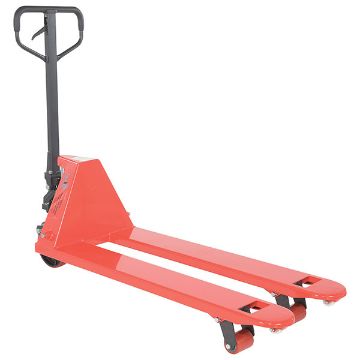 Steel (Quantity 6) Full Featured Pallet Truck 61-11/16" x 22" x 49" 5500 Lb. Capacity Red 10 Steel (Quantity 6) Full Featured - PM5-2048-6PKG