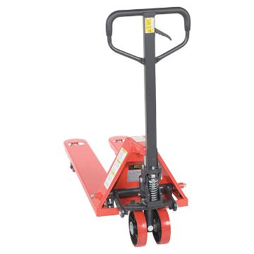 Steel (Quantity 6) Full Featured Pallet Truck 61-11/16" x 22" x 49" 5500 Lb. Capacity Red 40 Steel (Quantity 6) Full Featured - PM5-2048-6PKG