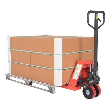 Steel (Quantity 6) Full Featured Pallet Truck 61-11/16" x 22" x 49" 5500 Lb. Capacity Red 100 Steel (Quantity 6) Full Featured - PM5-2048-6PKG