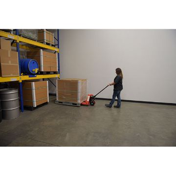 Steel (Quantity 6) Full Featured Pallet Truck 61-11/16" x 22" x 49" 5500 Lb. Capacity Red 110 Steel (Quantity 6) Full Featured - PM5-2048-6PKG