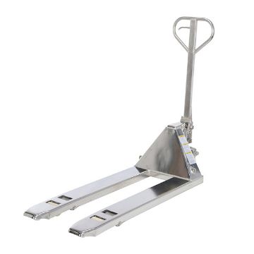 Stainless Steel Pallet Truck 59" x 21-1/2" x 48" 5500 Lb. Capacity Silver 20 Stainless Steel Pallet Truck - PM5-2048-SS
