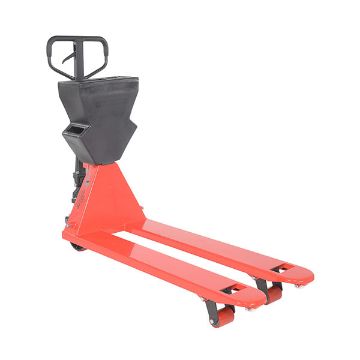 Steel/Plastic Pallet Truck 61-3/16" x 20" x 48" 5500 Lb. Capacity Red with Black P-Caddy 10 Steel/Plastic Pallet Truck - PM5-2048-UP-002