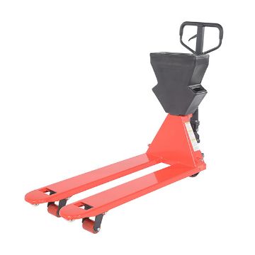 Steel/Plastic Pallet Truck 61-3/16" x 20" x 48" 5500 Lb. Capacity Red with Black P-Caddy 20 Steel/Plastic Pallet Truck - PM5-2048-UP-002