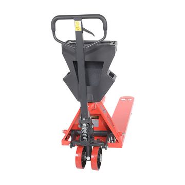 Steel/Plastic Pallet Truck 61-3/16" x 20" x 48" 5500 Lb. Capacity Red with Black P-Caddy 40 Steel/Plastic Pallet Truck - PM5-2048-UP-002