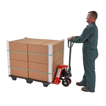 Steel Full Featured Pallet Truck 49-1/2" x 27" x 48-1/2" 5500 Lb. Capacity Red 40 Steel Full Featured Pallet Truck - PM5-2736