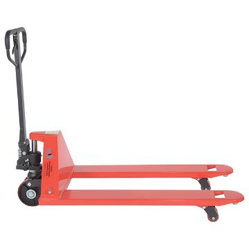Steel (Quantity 6) Pallet Truck 61-11/16" x 27" x 48-5/8" 5500 Lb. Capacity Red 50 Steel (Quantity 6) Pallet Trucks - PM5-2748-6PKG