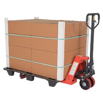 Steel (Quantity 6) Pallet Truck 61-11/16" x 27" x 48-5/8" 5500 Lb. Capacity Red 100 Steel (Quantity 6) Pallet Trucks - PM5-2748-6PKG
