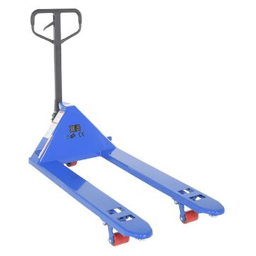 Steel Full Featured Pallet Trucks 6 Pack 27" x 48" 5,500 Lb. Capacity Blue 10 Steel Full Featured Pallet Truck - PM5-2748-BL-6PKG