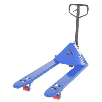 Steel Full Featured Pallet Trucks 6 Pack 27" x 48" 5,500 Lb. Capacity Blue 20 Steel Full Featured Pallet Truck - PM5-2748-BL-6PKG