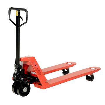 Steel Pallet Truck with Steel Wheels 61" x 27" x 48" 5500 Lb. Capacity Red 20 Steel Pallet Truck with Steel Wh - PM5-2748-S