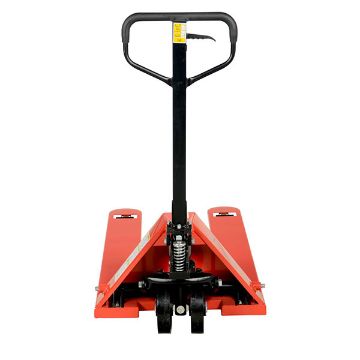 Steel Pallet Truck with Steel Wheels 61" x 27" x 48" 5500 Lb. Capacity Red 30 Steel Pallet Truck with Steel Wh - PM5-2748-S