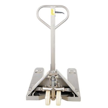 304 Stainless Steel Frame Pallet Truck 61" x 27" x 48" 5500 Lb. Capacity Silver 30 304 Stainless Steel Frame Pallet Truck - PM5-2748-SFF