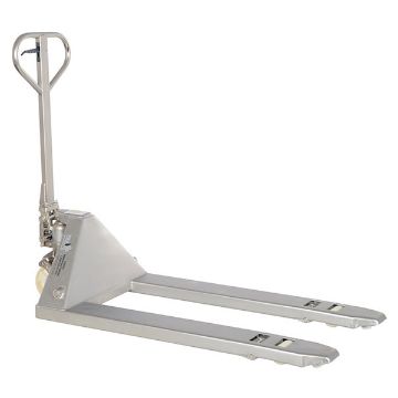304 Stainless Steel Frame Pallet Truck 61" x 27" x 48" 5500 Lb. Capacity Silver 40 304 Stainless Steel Frame Pallet Truck - PM5-2748-SFF