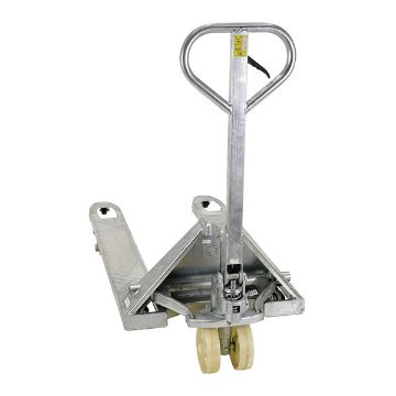 Galvanized Steel Pallet Truck 62" x 27" x 48" 5500 Lb. Capacity Gray 40 Galvanized Steel Pallet Truck - PM5-2748-S-G