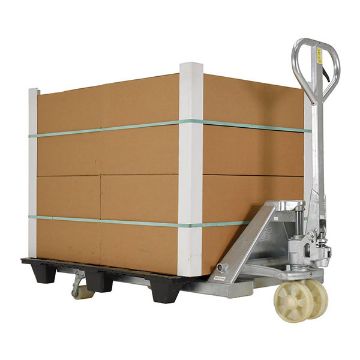 Galvanized Steel Pallet Truck 62" x 27" x 48" 5500 Lb. Capacity Gray 60 Galvanized Steel Pallet Truck - PM5-2748-S-G