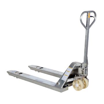 Galvanized Steel (Quantity 6) Pallet Truck 62" x 27" x 48" 5500 Lb. Capacity Gray 10 Galvanized Steel (Quantity 6) Pallet Trucks - PM5-2748-S-G-6PKG