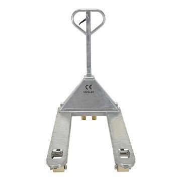 Galvanized Steel (Quantity 6) Pallet Truck 62" x 27" x 48" 5500 Lb. Capacity Gray 30 Galvanized Steel (Quantity 6) Pallet Trucks - PM5-2748-S-G-6PKG