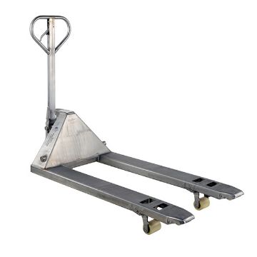 304 Stainless Steel Pallet Truck 62" x 27" x 48" 5500 Lb. Capacity Silver 10 304 Stainless Steel Pallet Truck - PM5-2748-SS