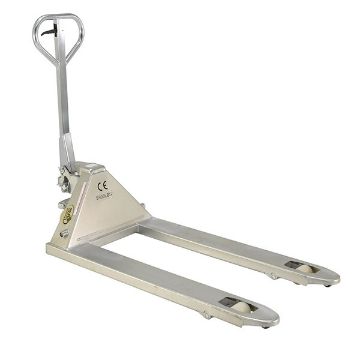 Steel Zinc Coated Pallet Truck 61" x 27" x 48" 5500 Lb. Capacity Silver 10 Steel Zinc Coated Pallet Truck  - PM5-2748-S-Z