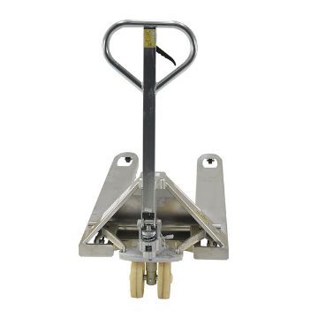 Steel Zinc Coated Pallet Truck 61" x 27" x 48" 5500 Lb. Capacity Silver 40 Steel Zinc Coated Pallet Truck  - PM5-2748-S-Z