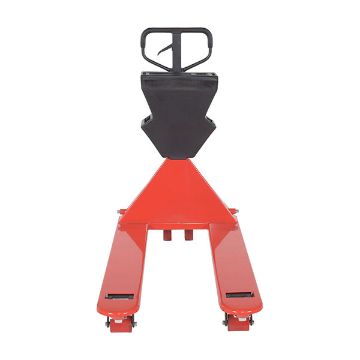Steel/Plastic Pallet Truck 61-3/16" x 27" x 48" 5500 Lb. Capacity Red with Black P-Caddy 30 Steel/Plastic Pallet Truck - PM5-2748-UP-002