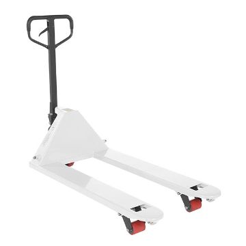 Steel Full Featured Pallet Truck 27" x 48" 5500 Lb. Capacity White 10 Steel Full Featured Pallet Truck - PM5-2748-WT