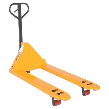 Steel (Quantity 6) Pallet Truck 61-11/16" x 27" x 48-5/8" 5500 Lb. Capacity Yellow 10 Steel (Quantity 6) Pallet Trucks - PM5-2748-Y-6PKG