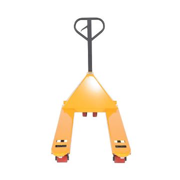 Steel (Quantity 6) Pallet Truck 61-11/16" x 27" x 48-5/8" 5500 Lb. Capacity Yellow 30 Steel (Quantity 6) Pallet Trucks - PM5-2748-Y-6PKG