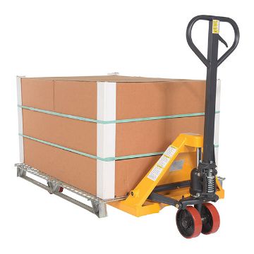 Steel (Quantity 6) Pallet Truck 61-11/16" x 27" x 48-5/8" 5500 Lb. Capacity Yellow 70 Steel (Quantity 6) Pallet Trucks - PM5-2748-Y-6PKG