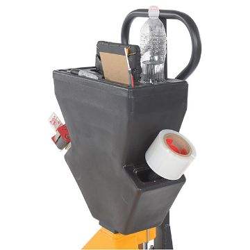 Steel/Plastic Pallet Truck 61-3/16" x 27" x 48" 5500 Lb. Capacity Yellow with Black P-Caddy 60 Steel/Plastic Pallet Truck - PM5-2748-Y-UP-002