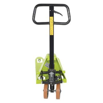Steel Pramac Mini Hand Pallet Truck Hand Pump 46" x 15-3/4" x 46" 5500 Lb. Capacity Green/Black 30 Steel Pramac Mini Hand Pallet Truck - PMC-PM5-1632