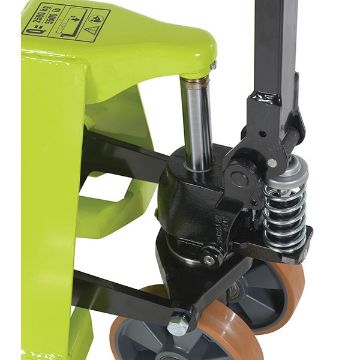 Steel Pramac Mini Hand Pallet Truck Hand Pump 46" x 15-3/4" x 46" 5500 Lb. Capacity Green/Black 50 Steel Pramac Mini Hand Pallet Truck - PMC-PM5-1632