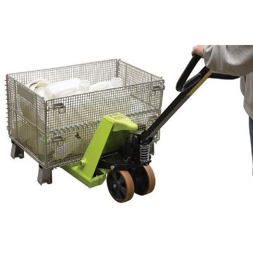Steel Pramac Mini Hand Pallet Truck Hand Pump 46" x 15-3/4" x 46" 5500 Lb. Capacity Green/Black 80 Steel Pramac Mini Hand Pallet Truck - PMC-PM5-1632