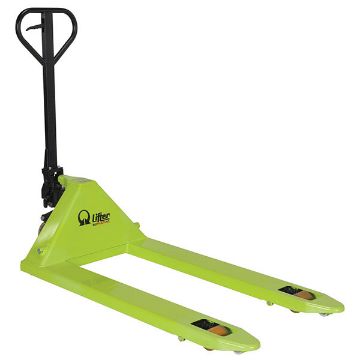 Steel Pramac Mini Hand Pallet Truck with Polyurethane Wheel 72" x 28-11/16" x 56" 5500 Lb. Capacity Green/Black 10 Steel Pramac Mini Hand Pallet Truck - PMC-PM5-2748