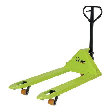 Steel Pramac Mini Hand Pallet Truck with Polyurethane Wheel 72" x 28-11/16" x 56" 5500 Lb. Capacity Green/Black 20 Steel Pramac Mini Hand Pallet Truck - PMC-PM5-2748