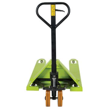 Steel Pramac Mini Hand Pallet Truck with Polyurethane Wheel 72" x 28-11/16" x 56" 5500 Lb. Capacity Green/Black 40 Steel Pramac Mini Hand Pallet Truck - PMC-PM5-2748