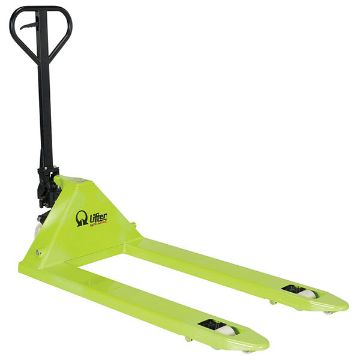 Steel Pramac Mini Hand Pallet Truck with Nylon Wheel 62-3/16" x 26-3/4" x 48-1/2" 5500 Lb. Capacity Green/Black 10 Steel Pramac Mini Hand Pallet Truck - PMC-PM5-2748-N