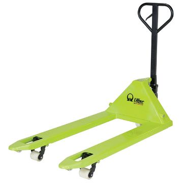 Steel Pramac Mini Hand Pallet Truck with Nylon Wheel 62-3/16" x 26-3/4" x 48-1/2" 5500 Lb. Capacity Green/Black 20 Steel Pramac Mini Hand Pallet Truck - PMC-PM5-2748-N