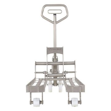 304L Stainless Steel Hydraulic Hand Pump Pallet Jack 20 in. X 45 in. 3,300 Lb. Capacity Silver 30 304L Stainless Steel Hydraulic Hand Pump Pallet Jack - ULM-PM-2045-30