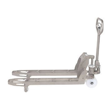 304L Stainless Steel Hydraulic Hand Pump Pallet Jack 20 in. X 45 in. 3,300 Lb. Capacity Silver 40 304L Stainless Steel Hydraulic Hand Pump Pallet Jack - ULM-PM-2045-30