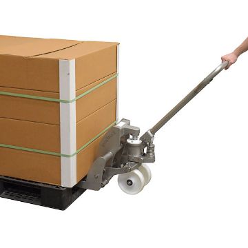 304L Stainless Steel Hydraulic Hand Pump Pallet Jack 20 in. X 45 in. 3,300 Lb. Capacity Silver 50 304L Stainless Steel Hydraulic Hand Pump Pallet Jack - ULM-PM-2045-30
