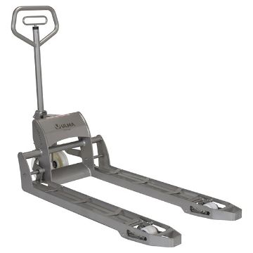 304L Stainless Steel Hydraulic Hand Pump Pallet Jack 27 in. X 45 in. 3,300 Lb. Capacity Silver 10 304L Stainless Steel Hydraulic Hand Pump Pallet Jack - ULM-PM-2745-30