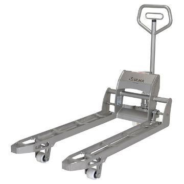 304L Stainless Steel Hydraulic Hand Pump Pallet Jack 27 in. X 45 in. 3,300 Lb. Capacity Silver 20 304L Stainless Steel Hydraulic Hand Pump Pallet Jack - ULM-PM-2745-30