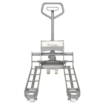 304L Stainless Steel Hydraulic Hand Pump Pallet Jack 27 in. X 45 in. 3,300 Lb. Capacity Silver 40 304L Stainless Steel Hydraulic Hand Pump Pallet Jack - ULM-PM-2745-30