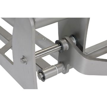 304L Stainless Steel Hydraulic Hand Pump Pallet Jack 27 in. X 45 in. 3,300 Lb. Capacity Silver 60 304L Stainless Steel Hydraulic Hand Pump Pallet Jack - ULM-PM-2745-30