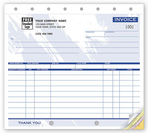 Classic, Small Shipping Invoices - 2 Parts/Duplicate DF121T-GRP