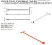 Machine skate Steering Bar - Length: 36" Long.